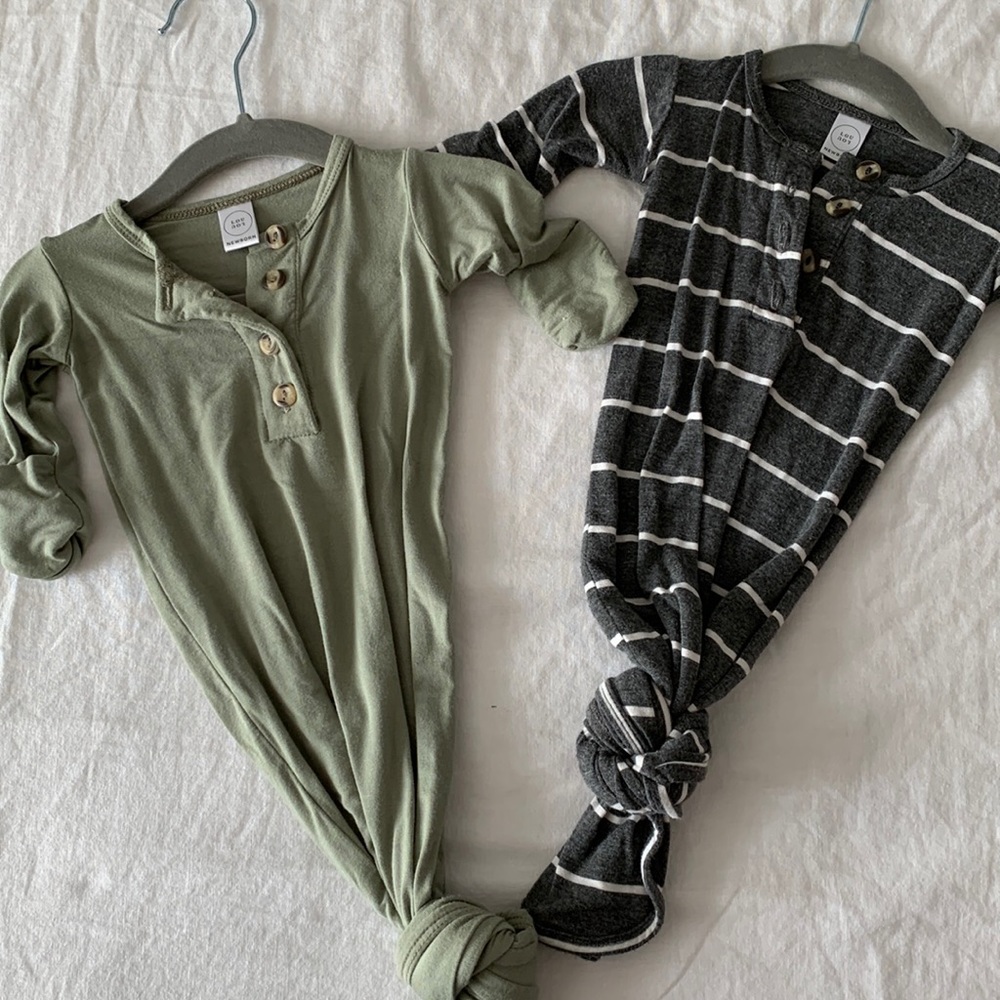 LouLou & Company Newborn Knotted Gowns